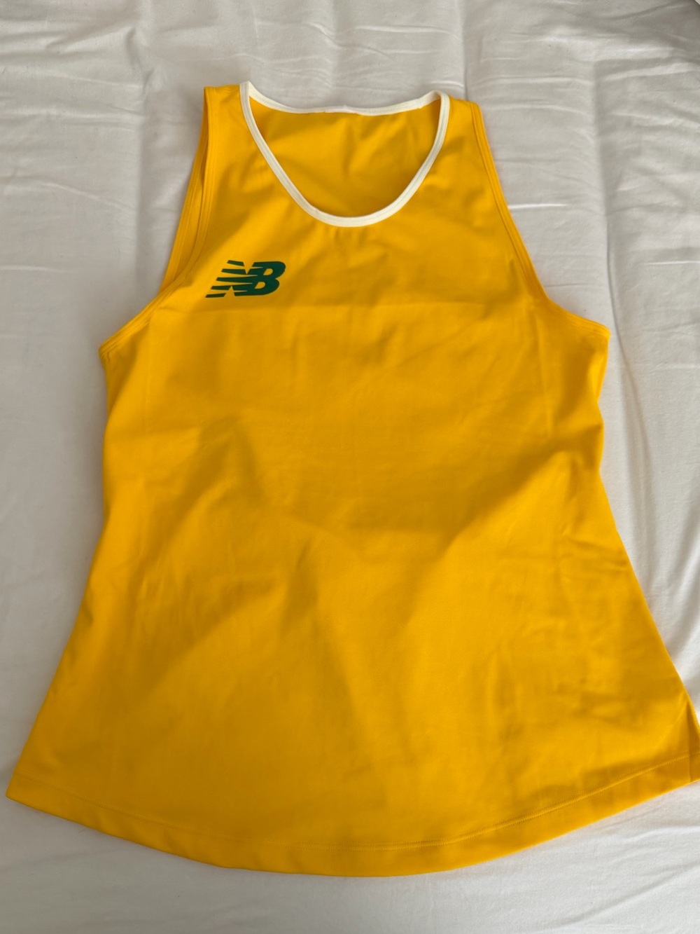 New Balance Women’s Yellow Tank with White Trim